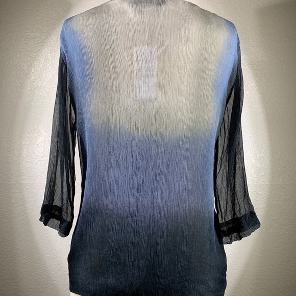 Viviana Uchitel Silk Chiffon Square Ombré Sz 1 NWT - Picture 4 of 6